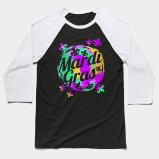Fleur De Lis Logo For Mardi Gras Baseball T-Shirt